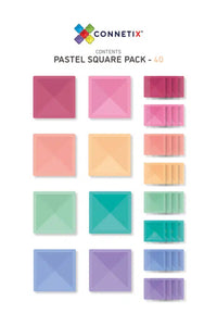 40 Piece Square Pack - Pastel